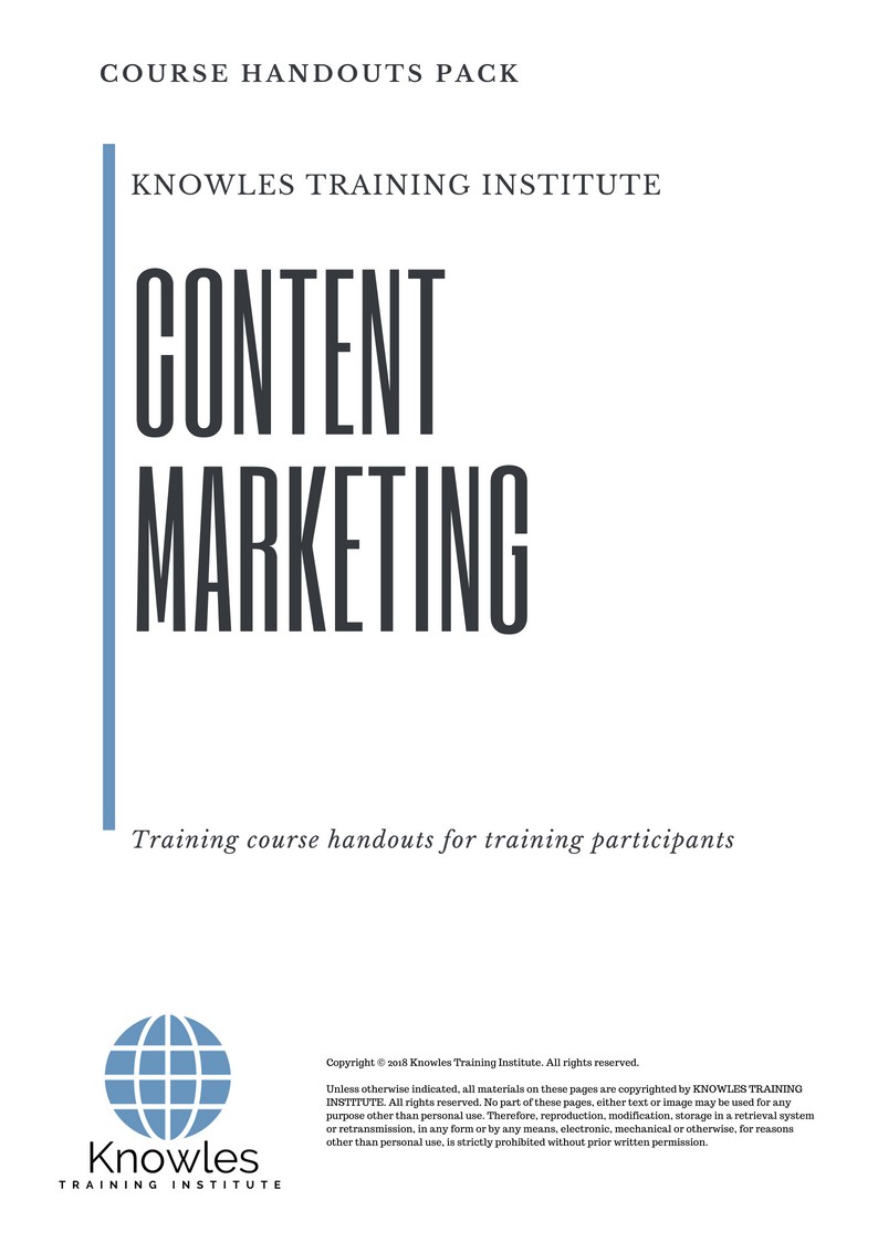 Course Handouts For Content Marketing in Israel