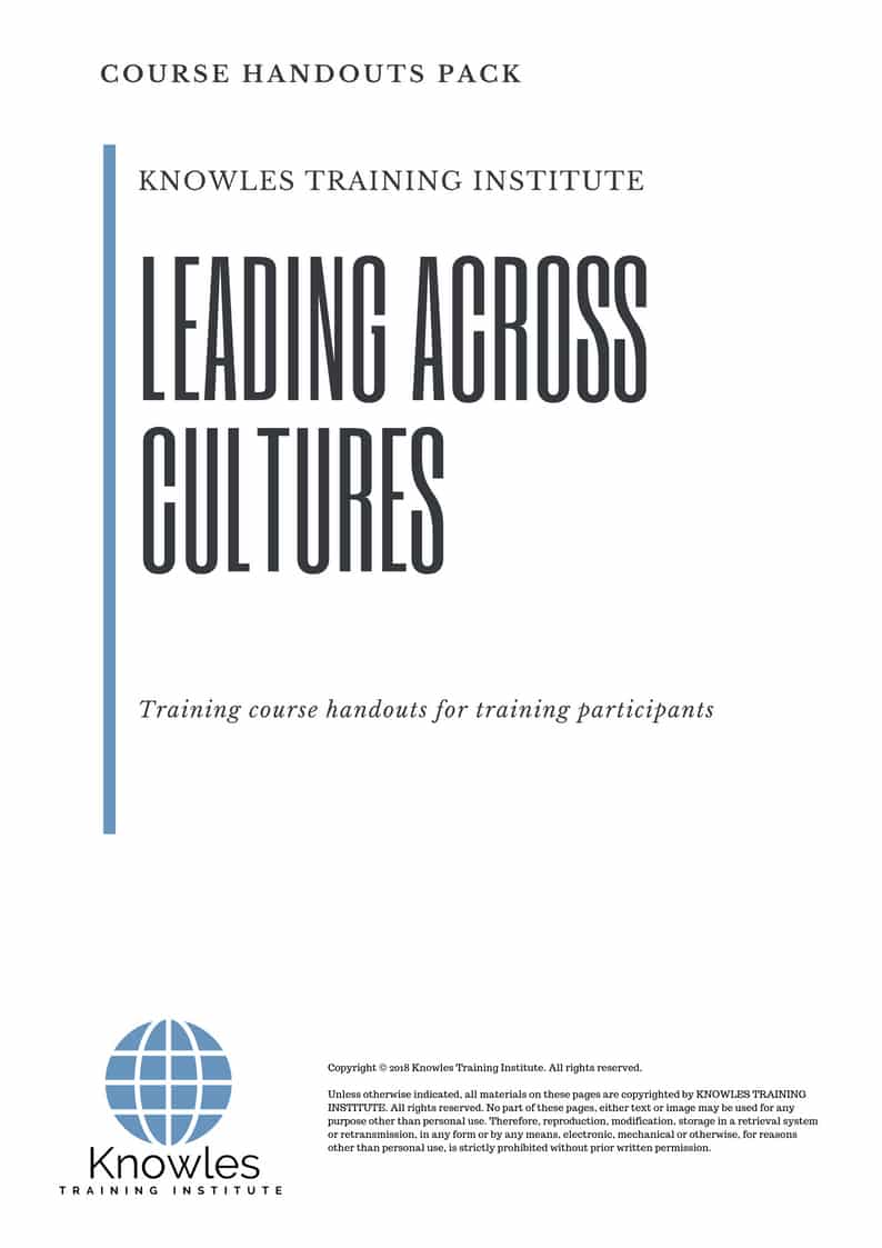 Leading Across Cultures Course in Israel Handouts