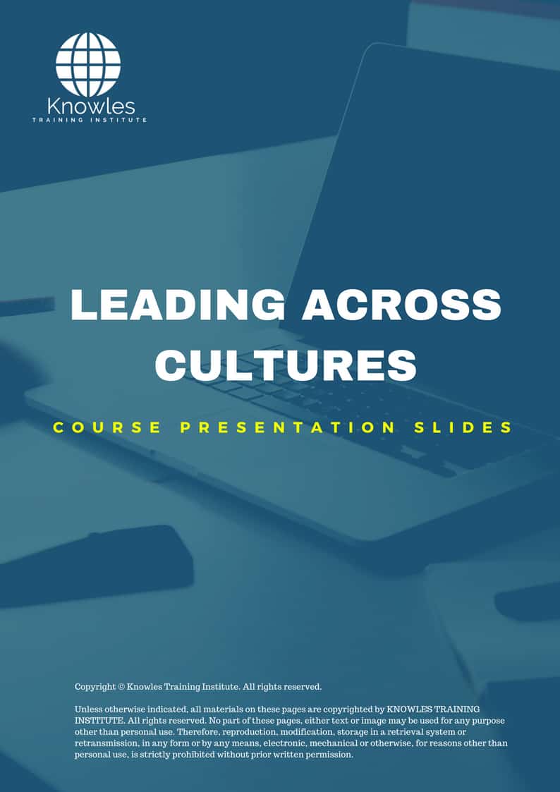 Leading Across Cultures Training Course in Israel Presentation Slides