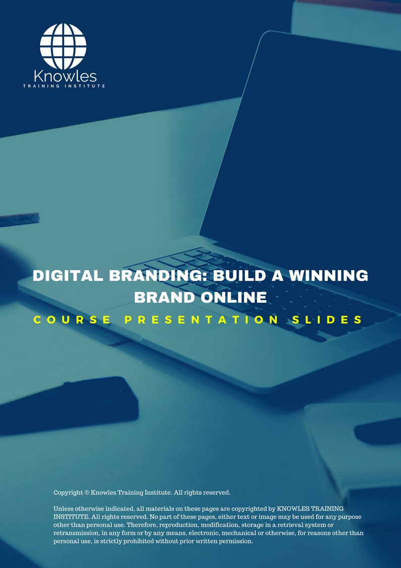 PPT Slides Used During Course For Digital Branding_ Build A Winning Brand Online Course in Israel