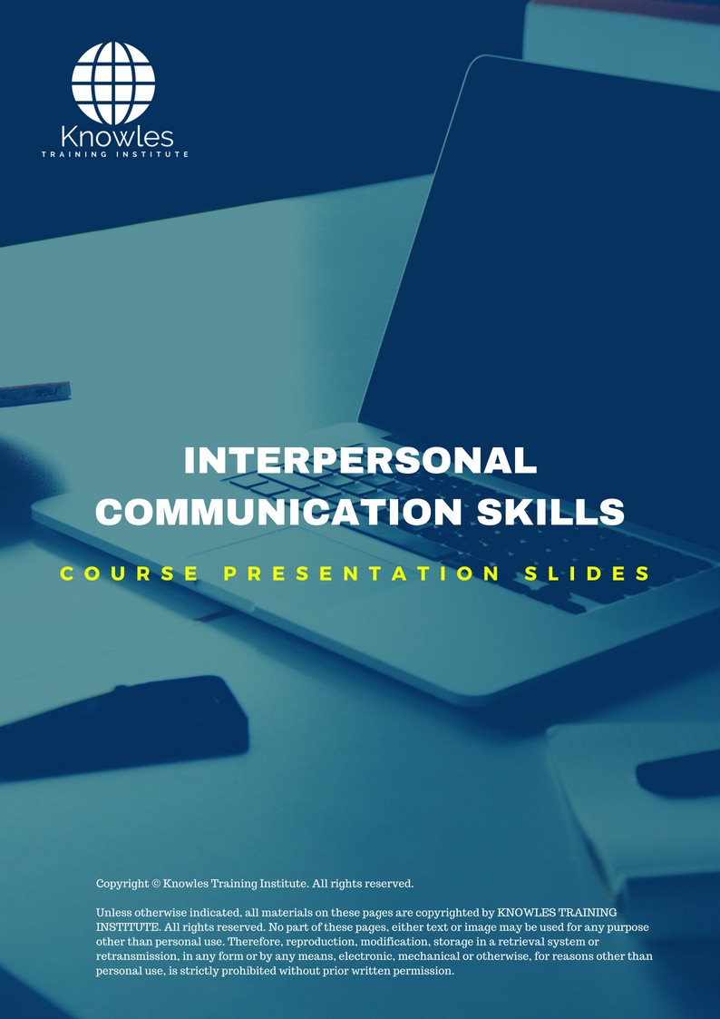 PPT Slides Used During Course For Interpersonal Communication Skills Course in Israel