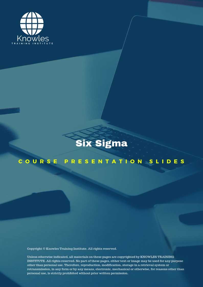Six Sigma Course in Israel PPT Slides Used During Course