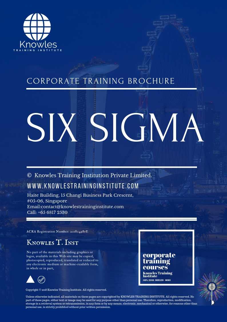 Six Sigma Training Course in Israel Brochure