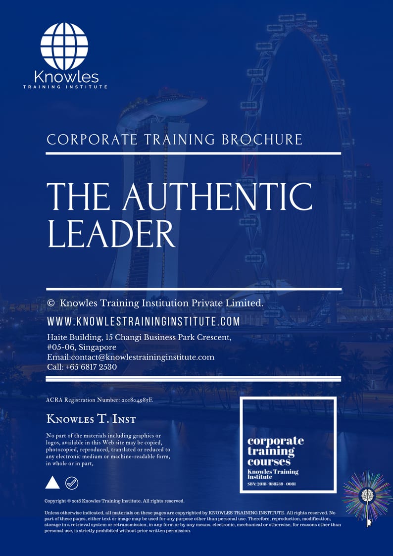 The Authentic Leader Training Course in Israel Brochure