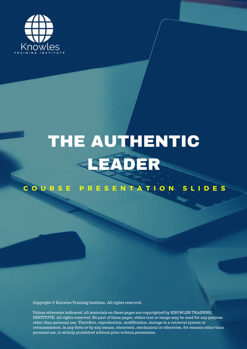 The Authentic Leader Training Course in Israel Presentation Slides