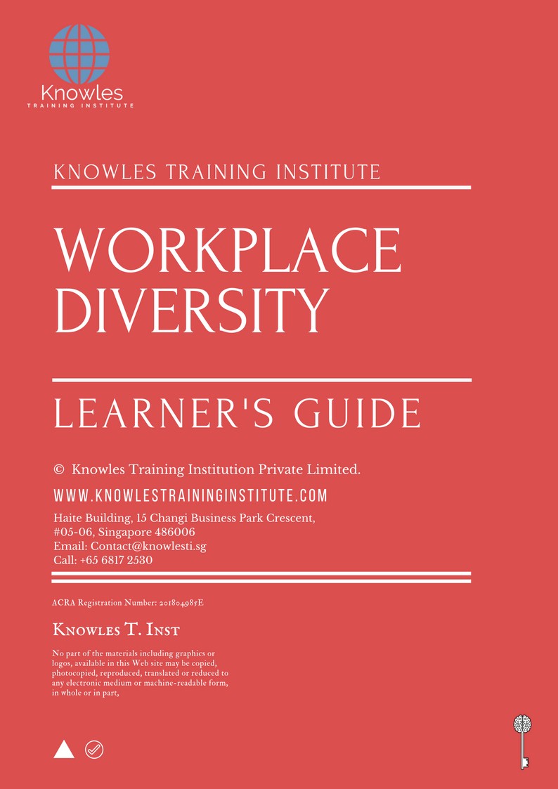Workplace Diversity Training Course in Israel Learner’s Guide