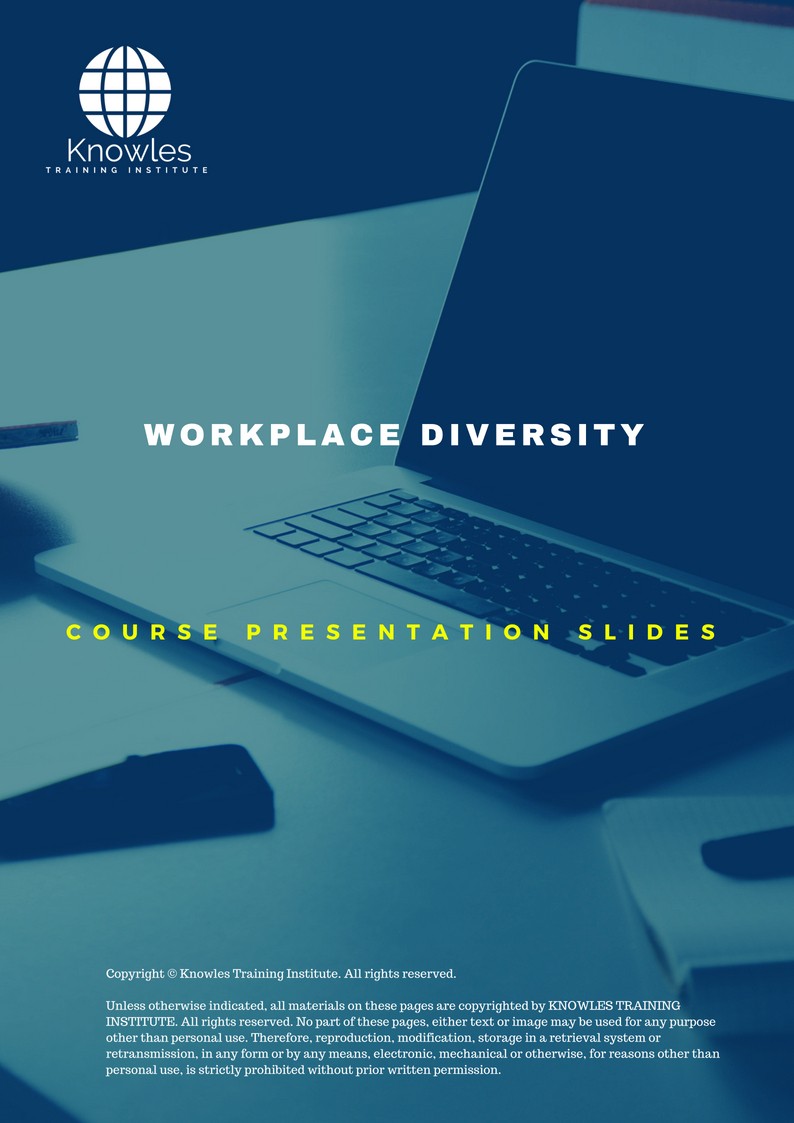 Workplace Diversity Training Course in Israel Presentation Slide