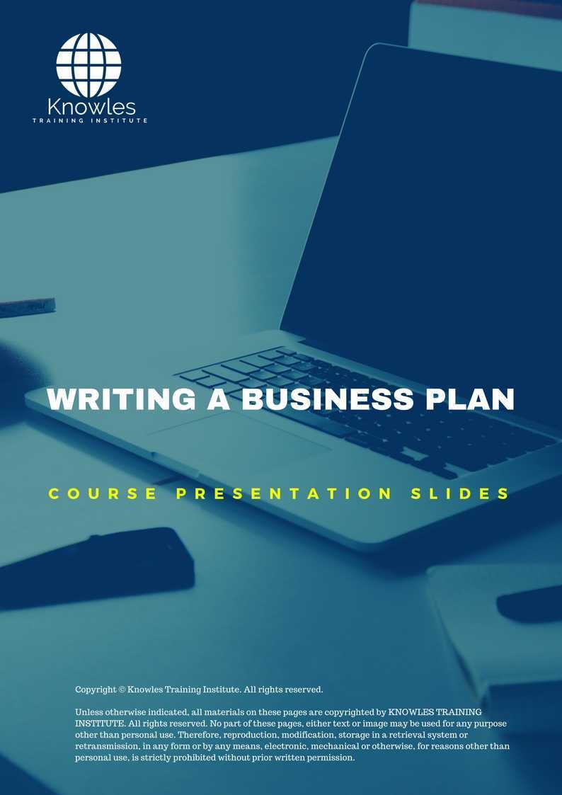 Writing A Business Plan Training Course in Israel Presentation Slides